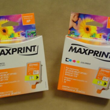 Novo cartucho da Maxprint para HP