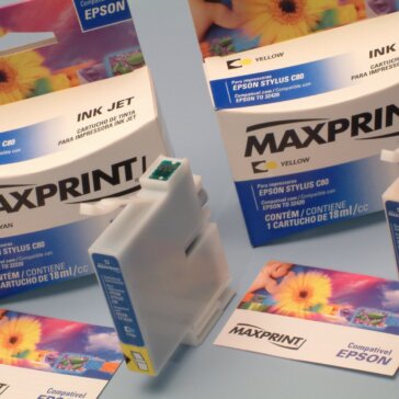 Cartuchos compatíveis para impressoras Epson C80 são lançados pela Maxprint.