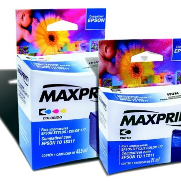 Linha de cartuchos Maxprint compatíveis com TO17311 e TO18311 para impressoras Epson