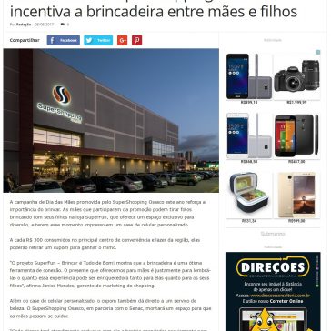 Dia das Mães: SuperShopping Osasco incentiva a brincadeira entre mães e filhos – Visão Oeste