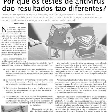 Porque os testes de antivírus dão resultados tão diferentes? – Empresas e Negócios