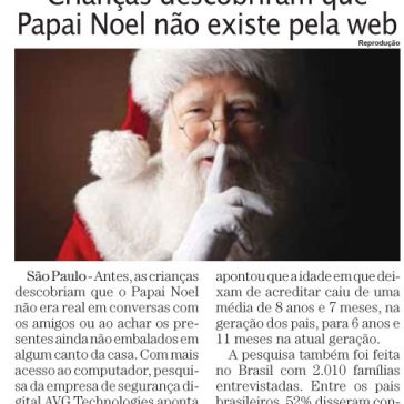 Crianças descobriram que Papai Noel não existe pela web – Empresas e Negócios – Página 01