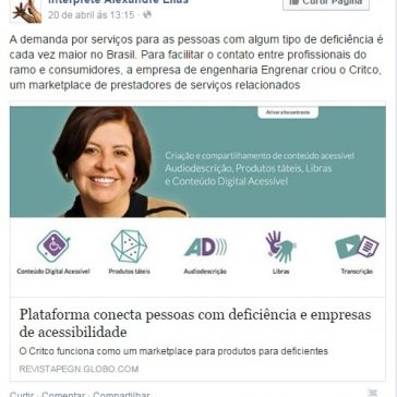 Plataforma conecta pessoas com deficiência e empresas de acessibilidade – Intérprete Elias Alexandre