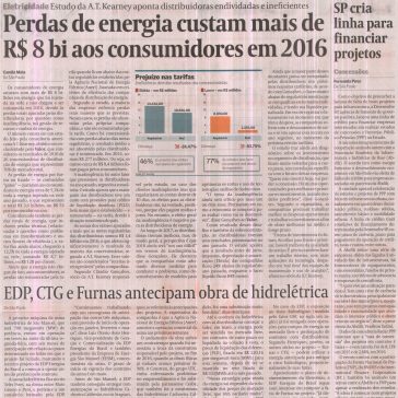 Perdas de energia custam mais de R$ 8 bi aos consumidores em 2016 – Valor Econômico