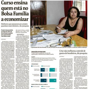 Curso ensina quem está no Bolsa Família a economizar/Crise – Folha de S.Paulo