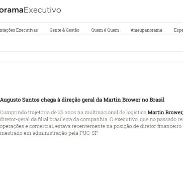 Augusto Santos chega à direção geral da Martin Brower no Brasil – Panorama Executivo