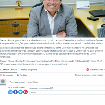 Martin Brower anuncia novo diretor-geral para o Brasil – Revista MundoLogística