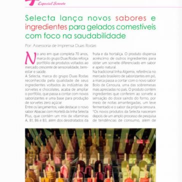 Selecta lança novos sabores de ingredientes para gelados comestíveis com foco na saudabilidade