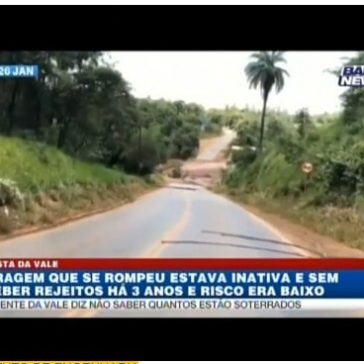 Barragem que se rompeu estava inativa e sem receber rejeitos há 3 anos e risco era baixo- BAND NEWS