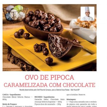 OVO DE PIPOCA CARAMELIZADA COM CHOCOLATE  – Padaria 2000