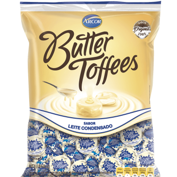 Arcor lança Butter Toffees sabor Leite Condensado