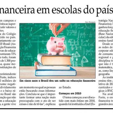 Educação financeira em escolas do país avança 72% -Jornal do Commercio