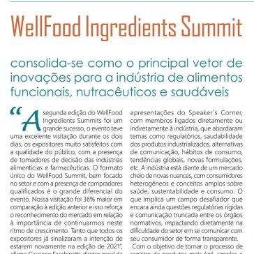 WellFood Ingredients Summit – Revista Mais Leite