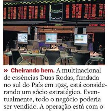 Cheirando bem – O Estado de S.Paulo