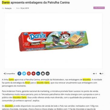 Danix apresenta embalagens da Patrulha Canina – Newtrade