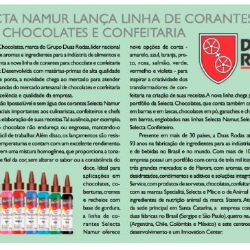 Selecta Namur lança linha de corantes para chocolates e confeitaria – Aditivos & Ingredientes