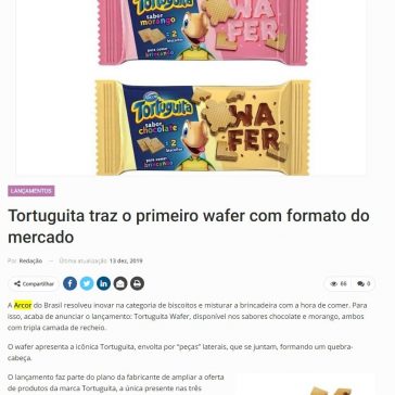 Tortuguita traz o primeiro wafer com formato do mercado – Newtrade