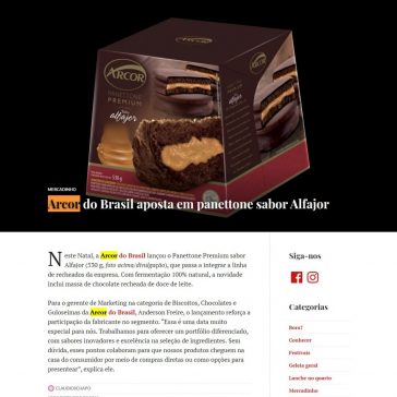 Arcor do Brasil aposta em panettone sabor Alfajor – Que Gostoso