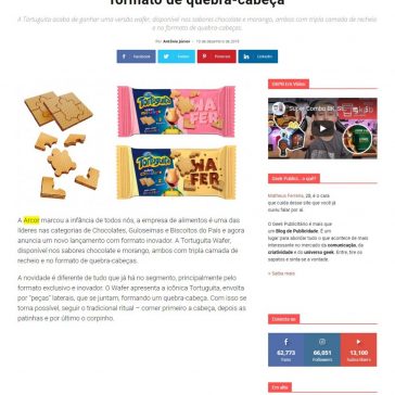 Arcor cria Tortuguita versão wafer com formato de quebra-cabeça – Geek Publicitário