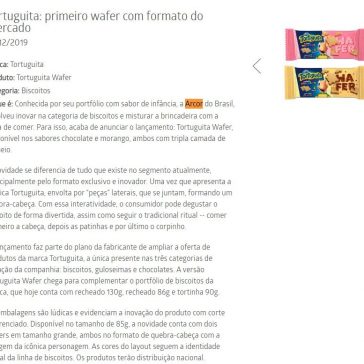 Tortuguita: primeiro wafer com formato do mercado – Mundo do Marketing