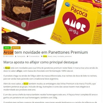 Arcor tem novidade em Panettones Premium – Gastronominho