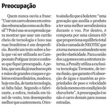 Preocupação – Tribuna do Norte