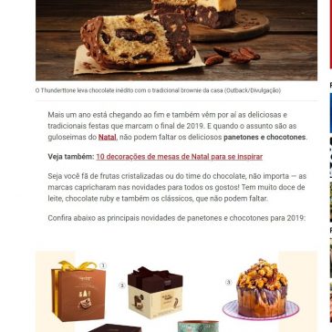 Mais de 20 lançamentos de panetones e chocotones em 2019 – Claudia