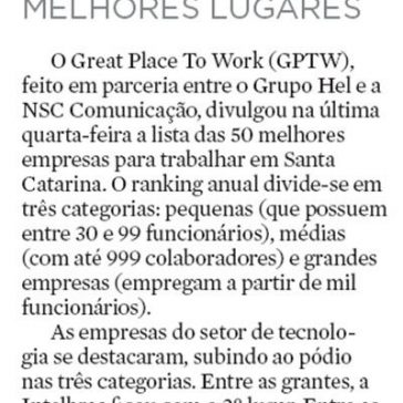 MELHORES LUGARES – Jornal de Santa Catarina