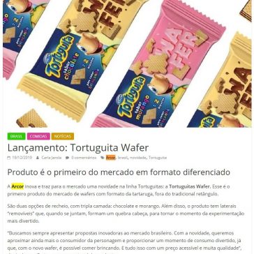 Lançamento: Tortuguita Wafer – Gastronominho