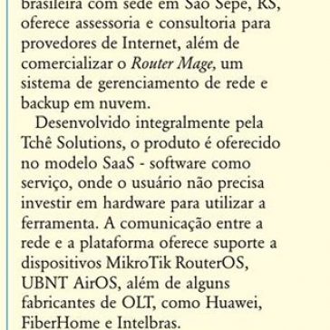 Tchê Solutions: novo sistema para gerenciamento de rede – RTI