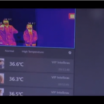 Foi testada hoje na unidade de pronto atendimento de Canasvieiras uma câmera térmica capaz de identificar a temperatura corporal das pessoas – TV BARRIGA VERDE