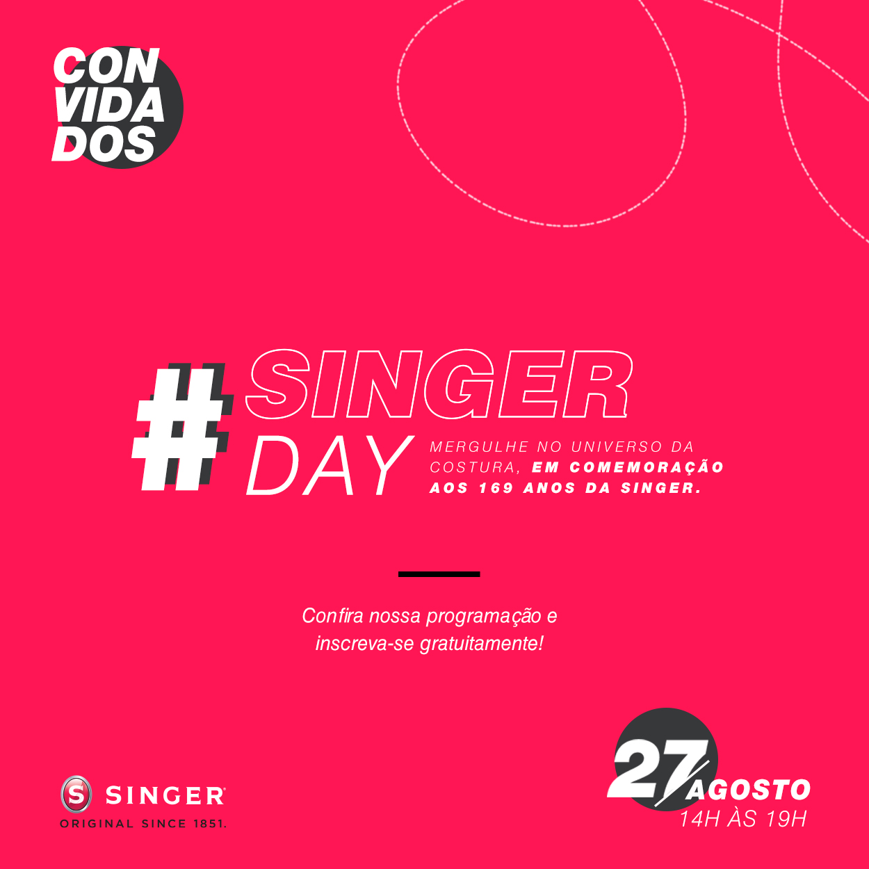 Singer promove evento online para consumidores em comemoração aos 169 anos da marca