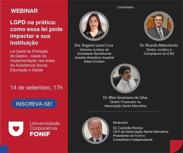 Webinar orienta entidades filantrópicas sobre a Lei Geral de Proteção de Dados 