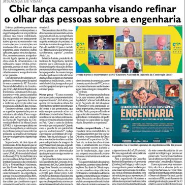 Cbic lança campanha visando refinar o olhar das pessoas sobre a engenharia – Diário do Comércio