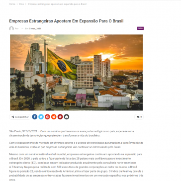 Empresas estrangeiras apostam em expansão para o Brasil – Meio e Negócio