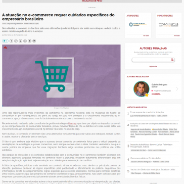 A atuação no e-commerce – Cuidados específicos do empresário – Migalhas