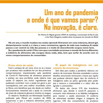 Um ano de pandemia e onde é que vamos parar? Na inovação, é claro. – IT Ingredientes e Alimentos