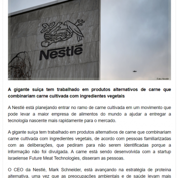 Nestlé mira futuro do mercado de carne cultivada em laboratório – Food Innovation