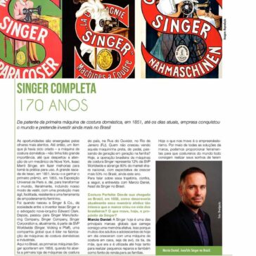 Singer completa 170 anos – Costura Perfeita