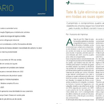 Tate & Lyle elimina uso de carvão em todas as suas operações – Revista Mais Leite