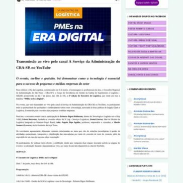 “PMEs na Era Digital” é tema do 6º Encontro de Logística – Portal Splish Splash