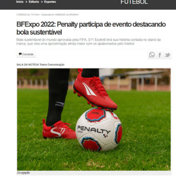 BFExpo 2022: Penalty participa de evento destacando bola sustentável – Corumbaíba Noticias