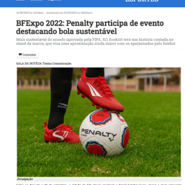 BFExpo 2022: Penalty participa de evento destacando bola sustentável – Notícias do ES