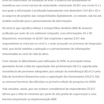 Pesquisa liderada pelo Sienge revela que 2,51% das empresas consultadas se consideram no nível de integração de maturidade BIM no Brasil – Truck Brasil