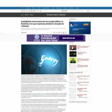 Instabilidade de fornecimento de energia elétrica no Brasil faz com que empresas priorizem a locação de nobreaks – Gazeta da Semana