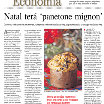 Natal terá ‘panetone mignon’