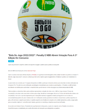 “Bola do Jogo 2022/2023”: Penalty e NBB abrem votação para a 3ª edição do concurso – Portal Notícias Diárias