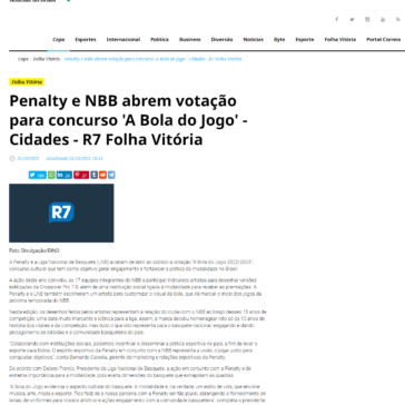 Penalty e NBB abrem votação para concurso ‘A Bola do Jogo’ – Notícias do Brasil