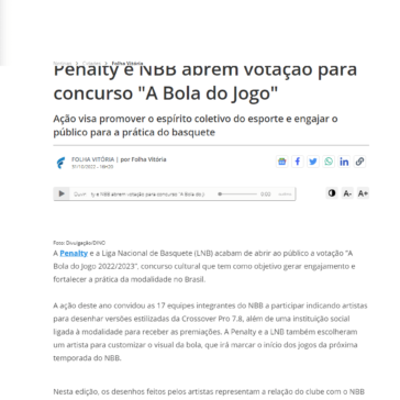 Penalty e NBB abrem votação para concurso “A Bola do Jogo” – R7 Estúdio