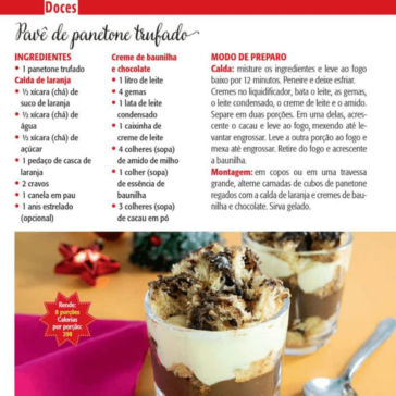 Pavê de panetone trufado – Revista Ana Maria SP